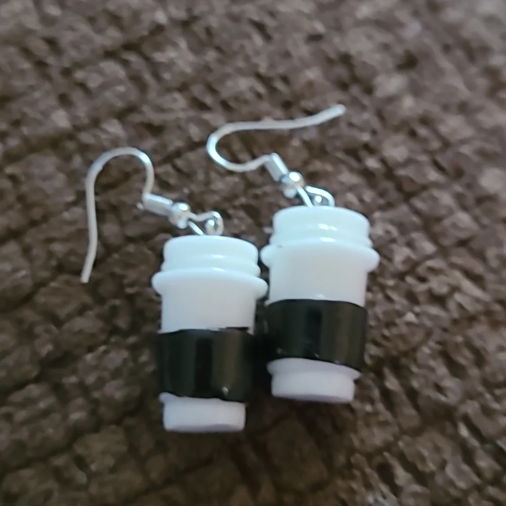 - Coffee Cup Fashion Earrings - Picture 2 of 2